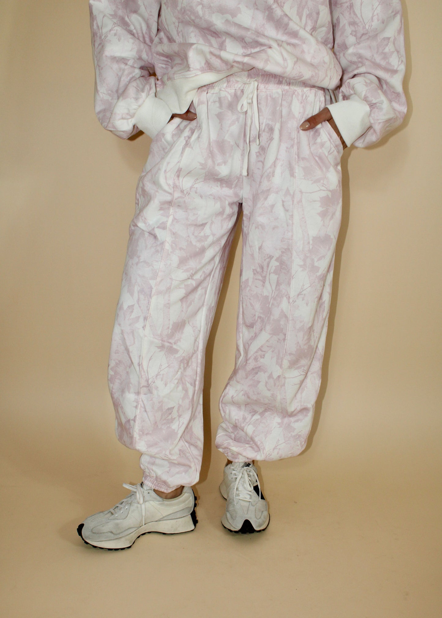 Blush Leaf Joggers