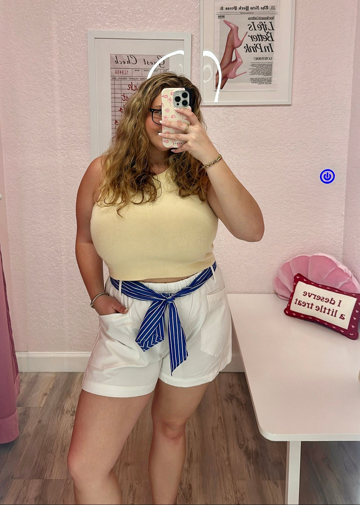 Harbor Breeze Belted Shorts