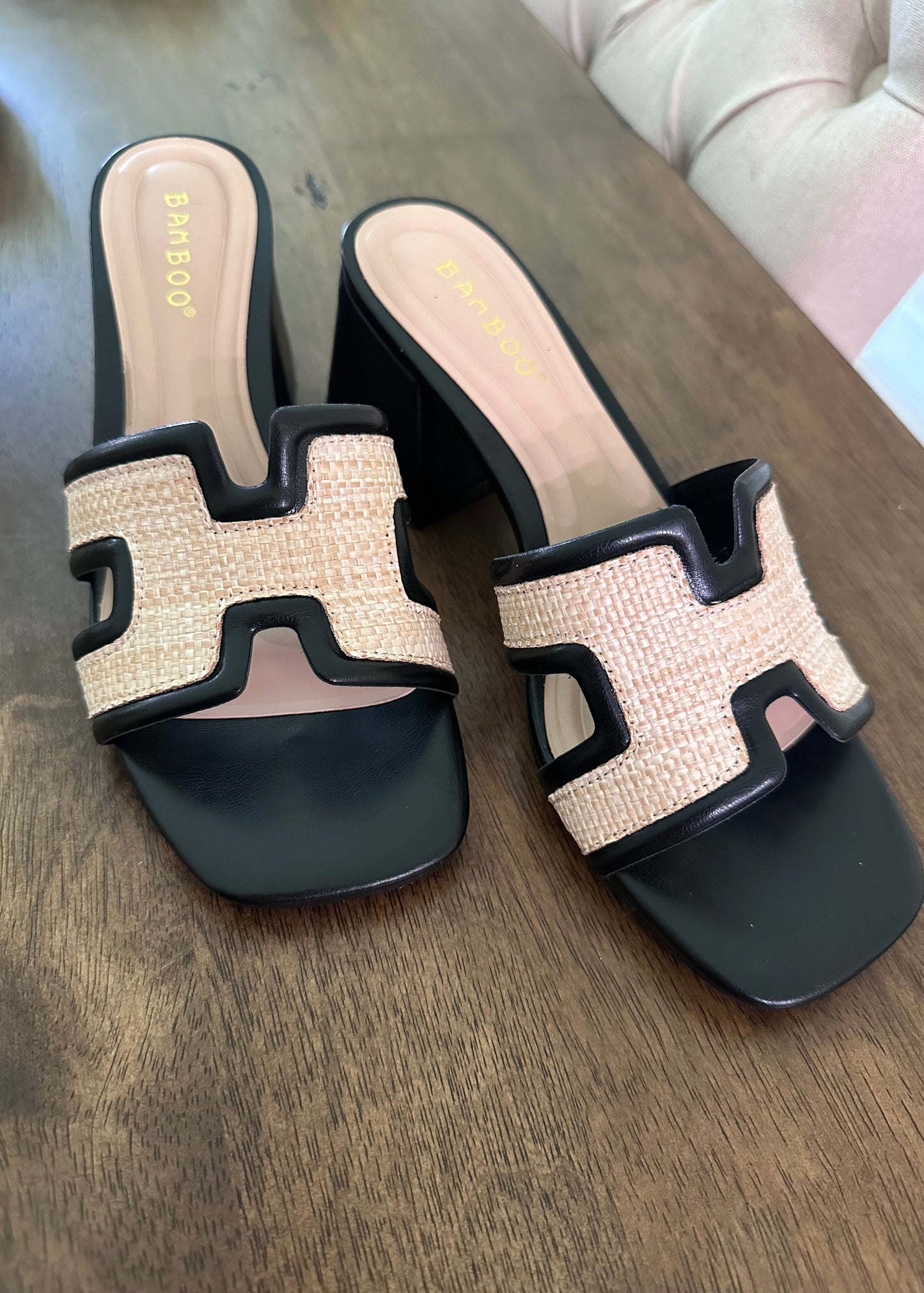 Wicker Charm Sandals