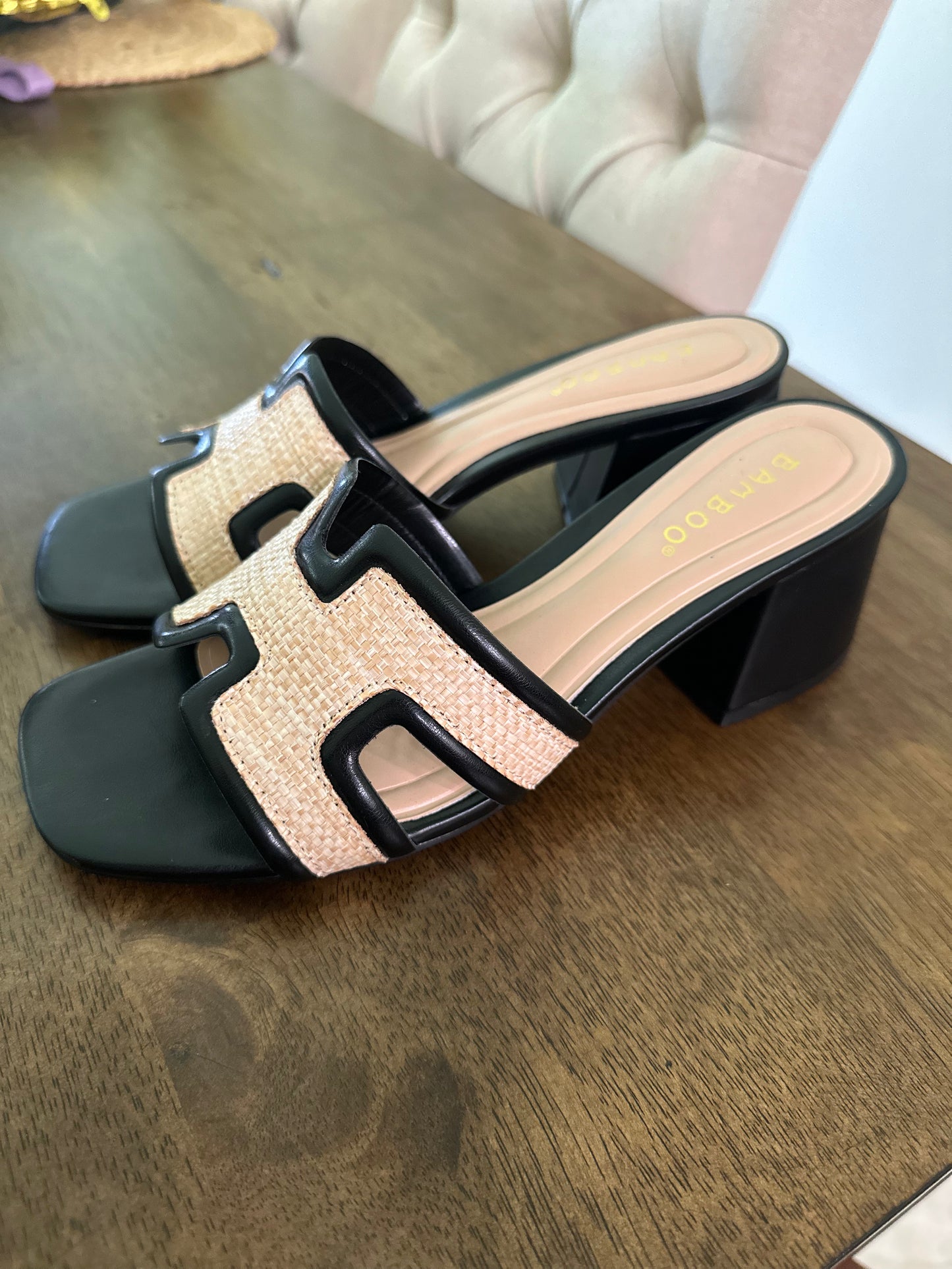 Wicker Charm Sandals