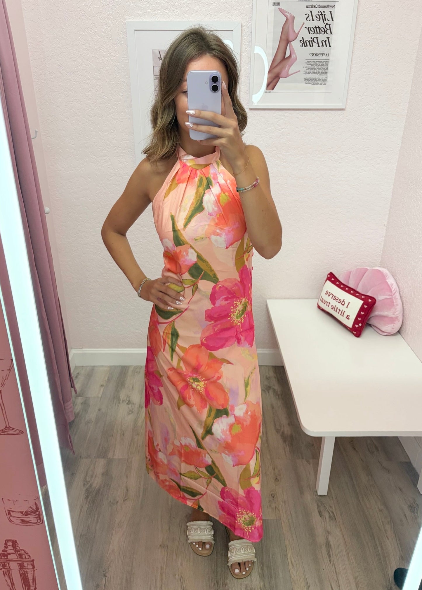 Blushing Botanica Maxi Dress