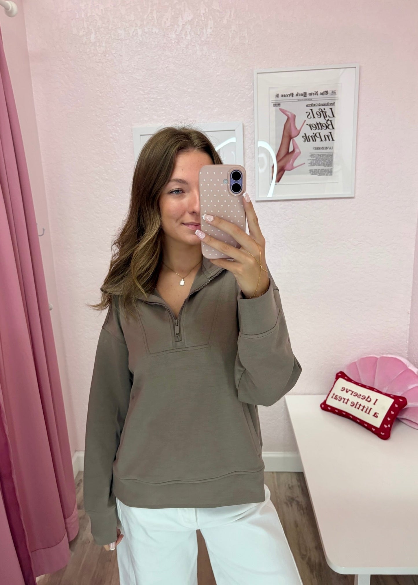 Driftwood Quarter Zip (Final Sale)