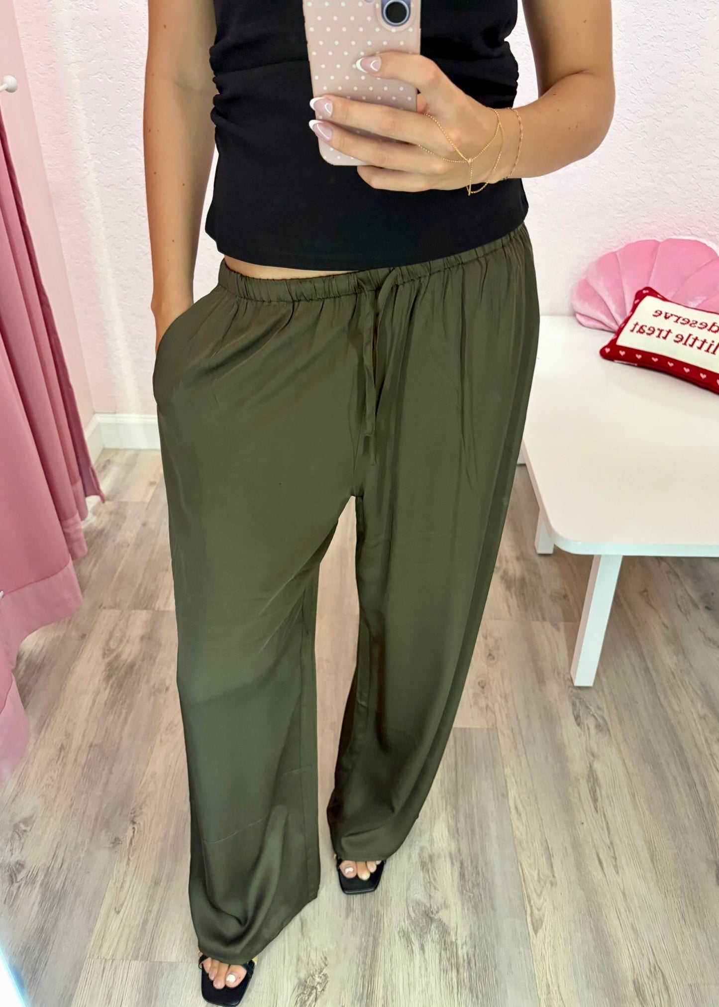 Olive Breeze Pants