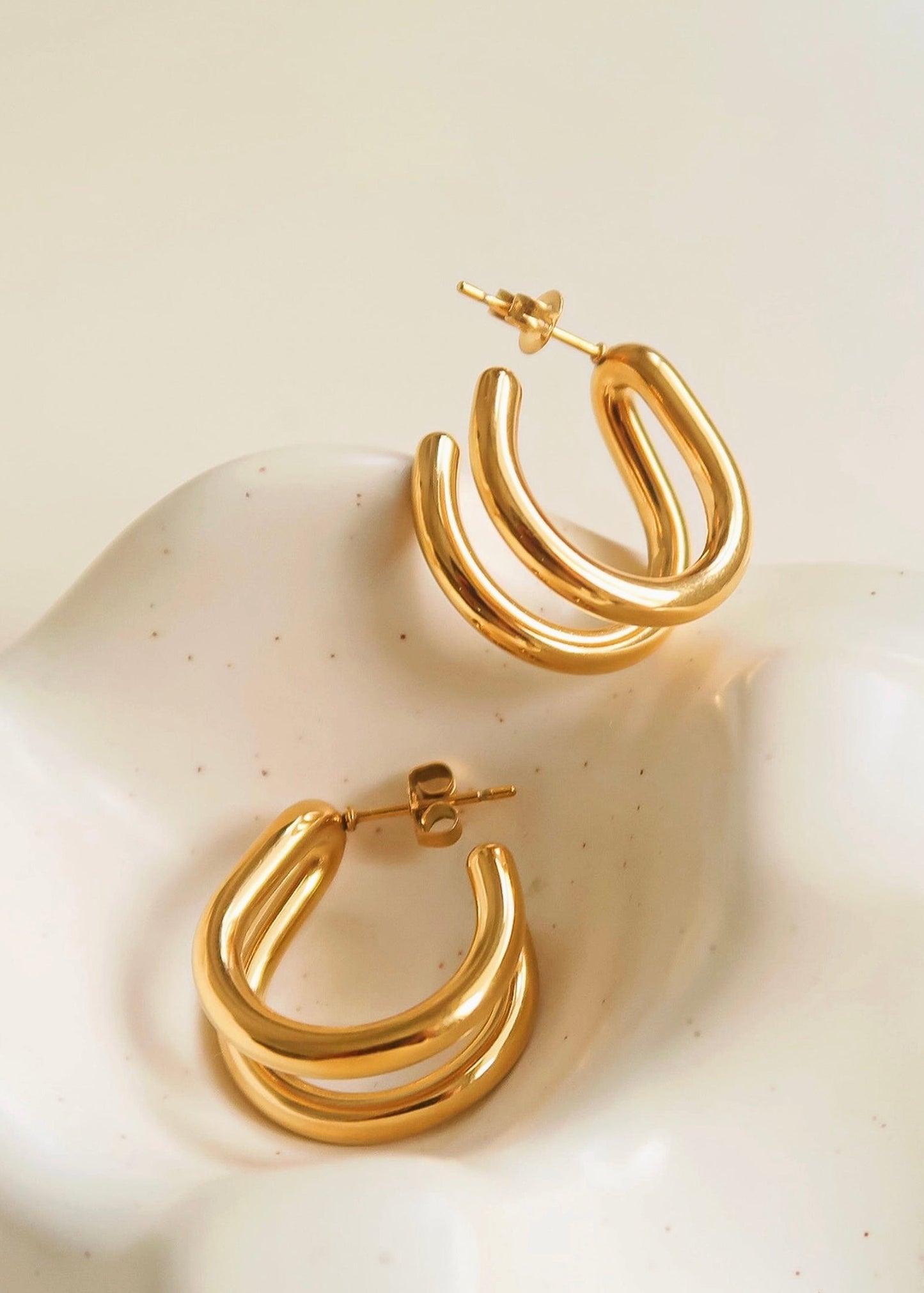 The Emery Double Hoop Earrings