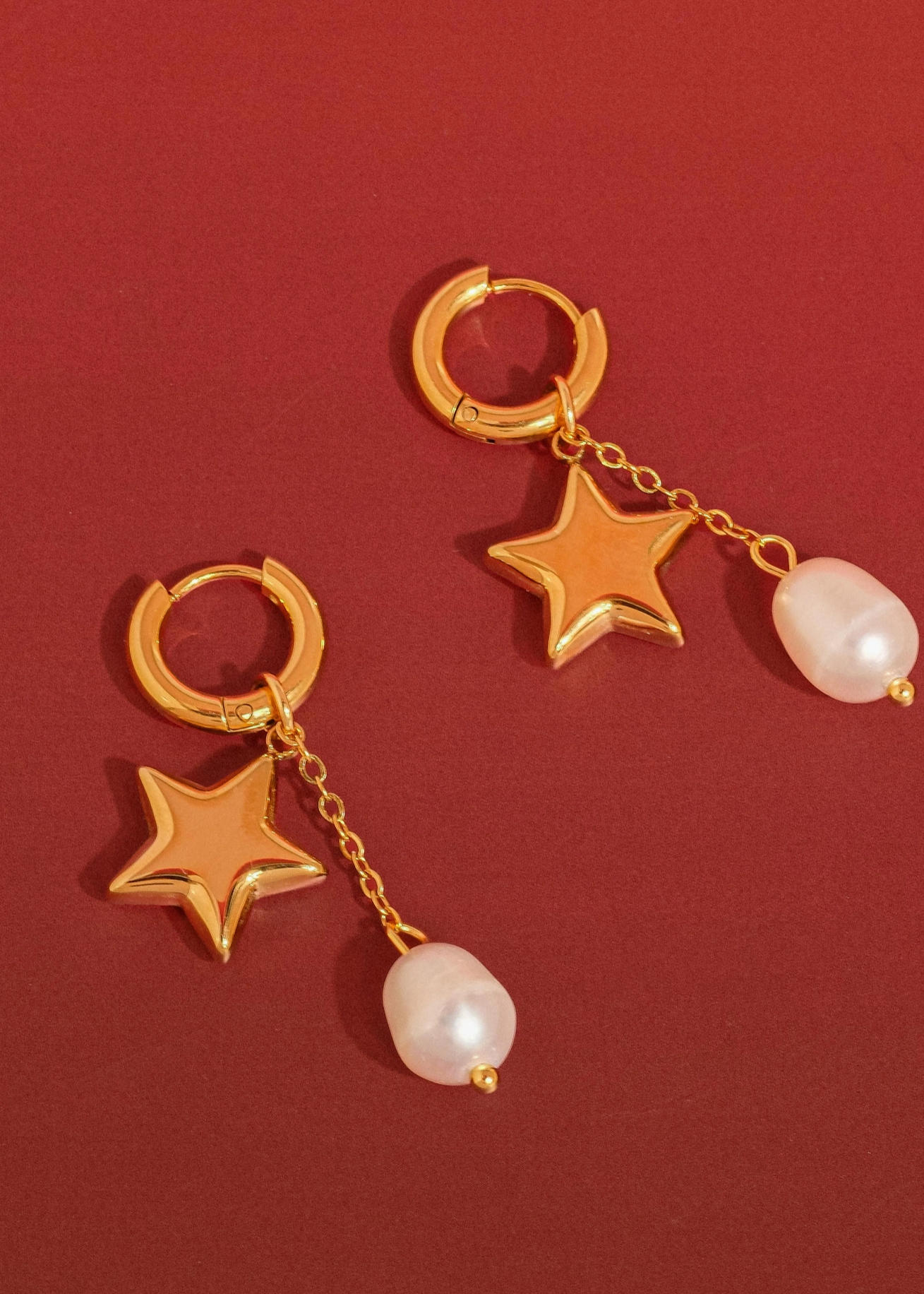 Starstruck Pearl Drop Earrings