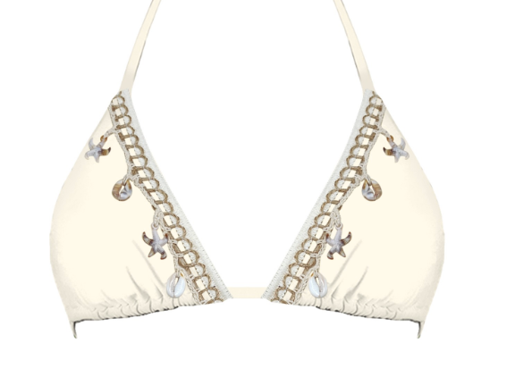 Coastal Charm Tie Bikini Top