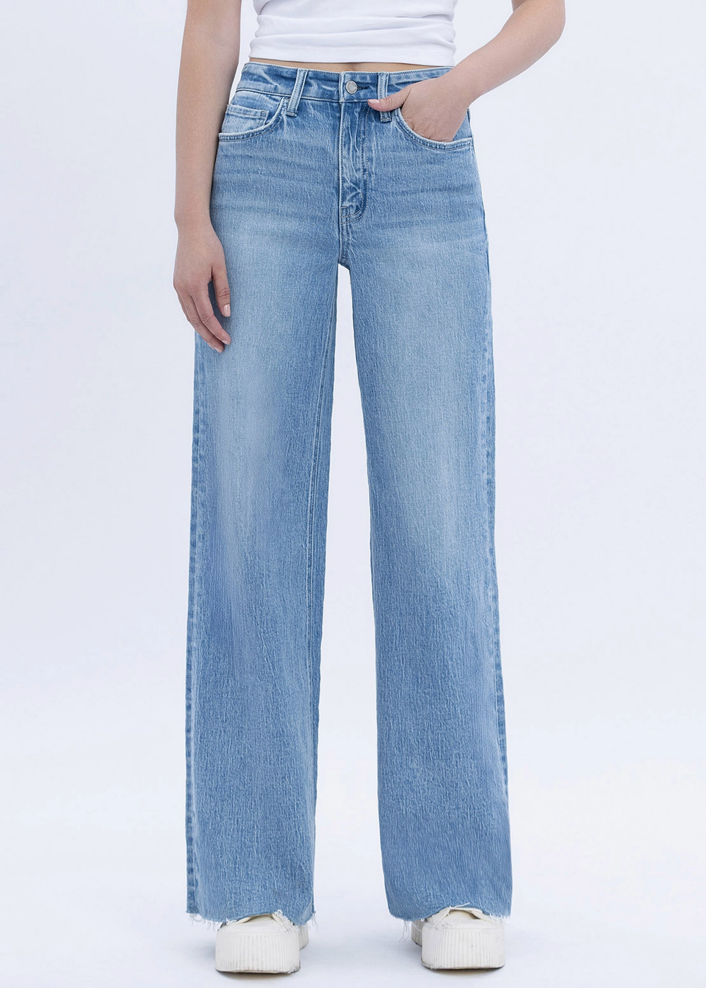 Hise Rise Wide Leg Denim
