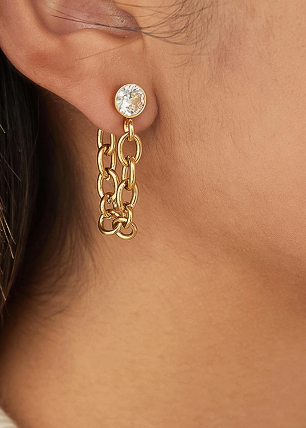 The Monaco Chain Drop Earrings