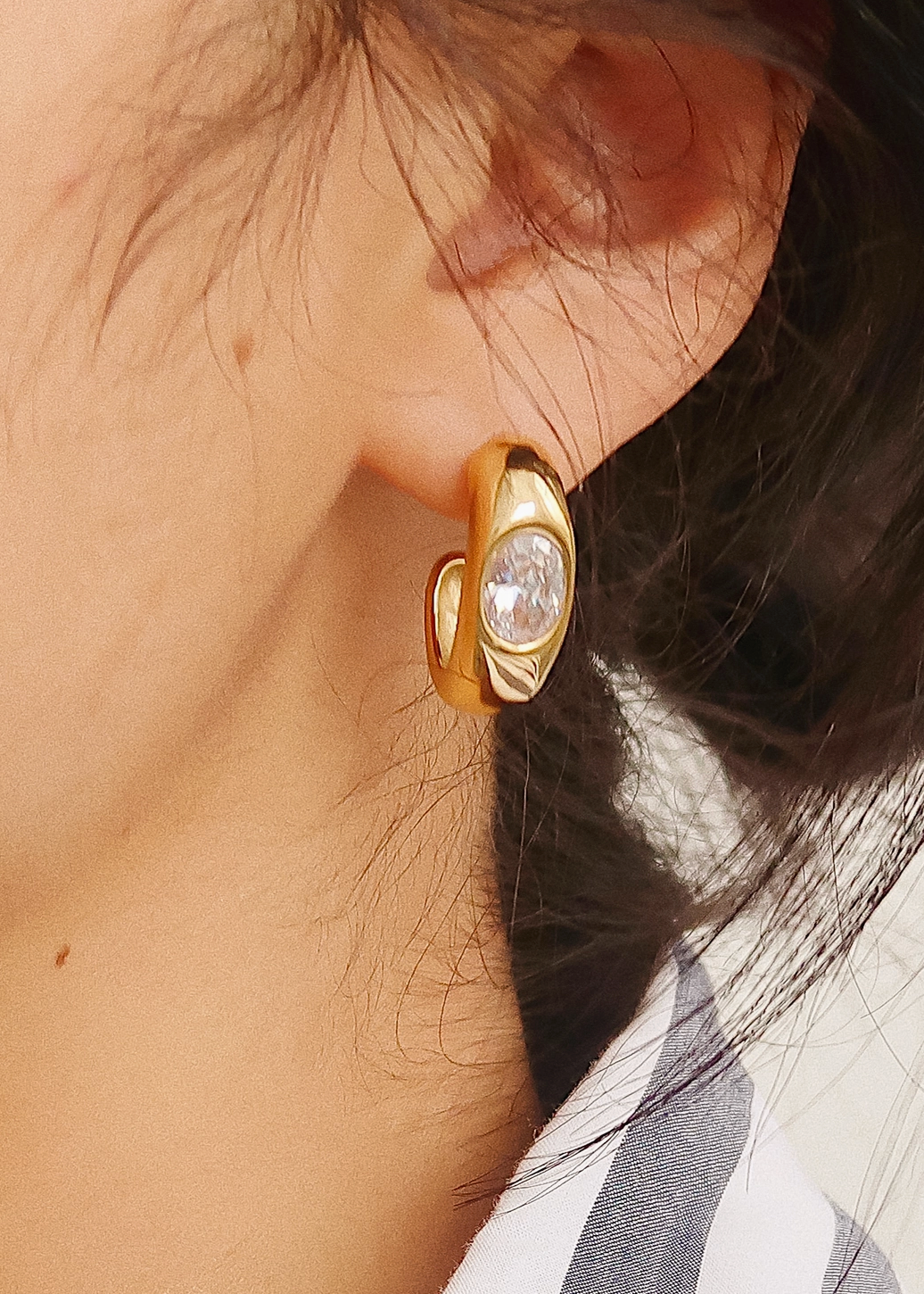 The Riviera CZ Hoops