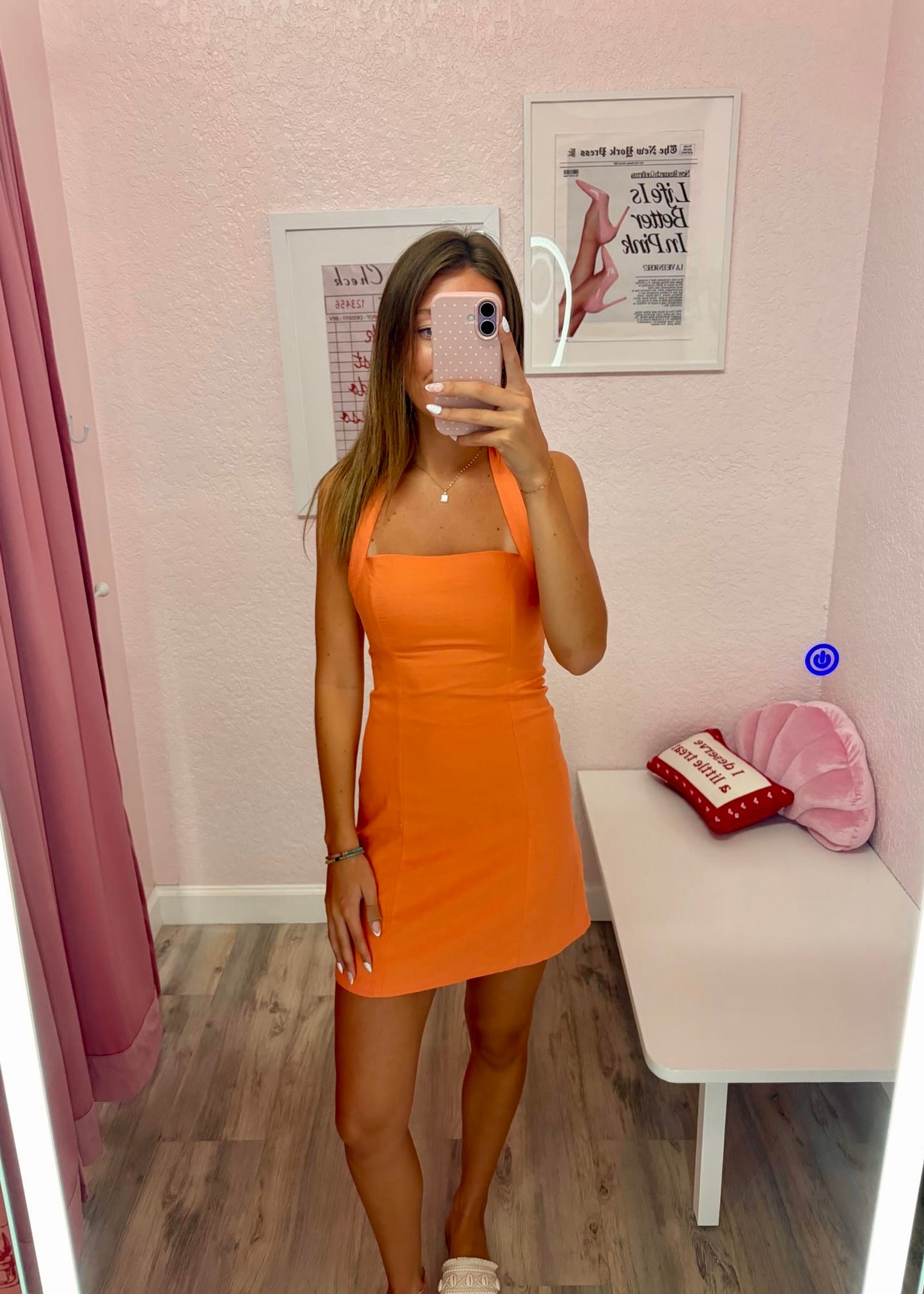 Clementine Kiss Mini Dress