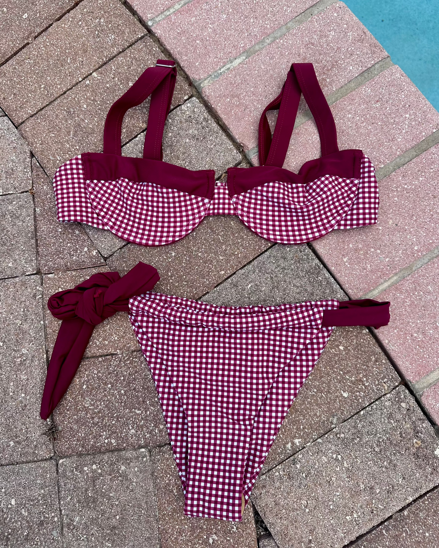 Red Gingham Bikini