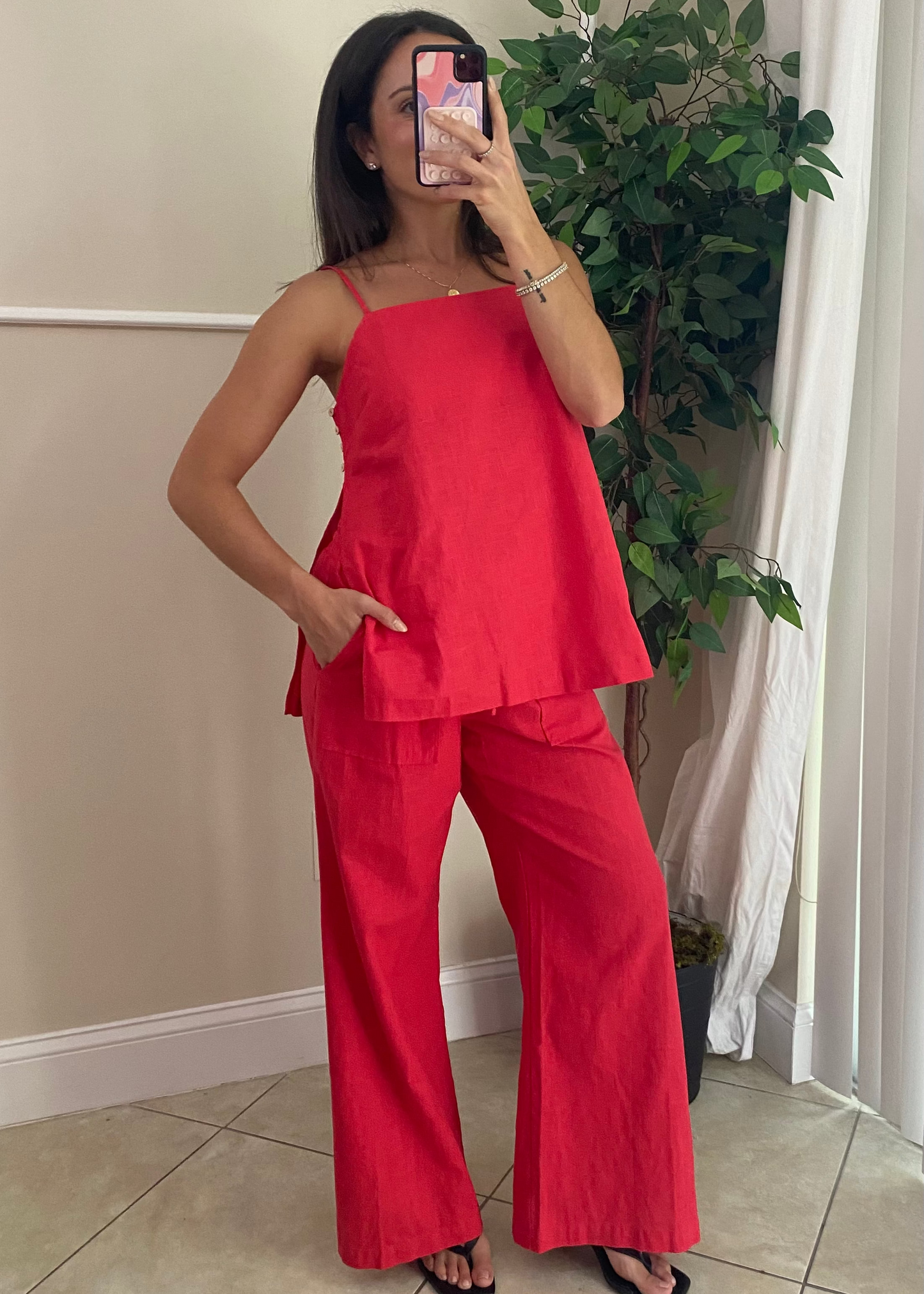 Marbella Linen Tank
