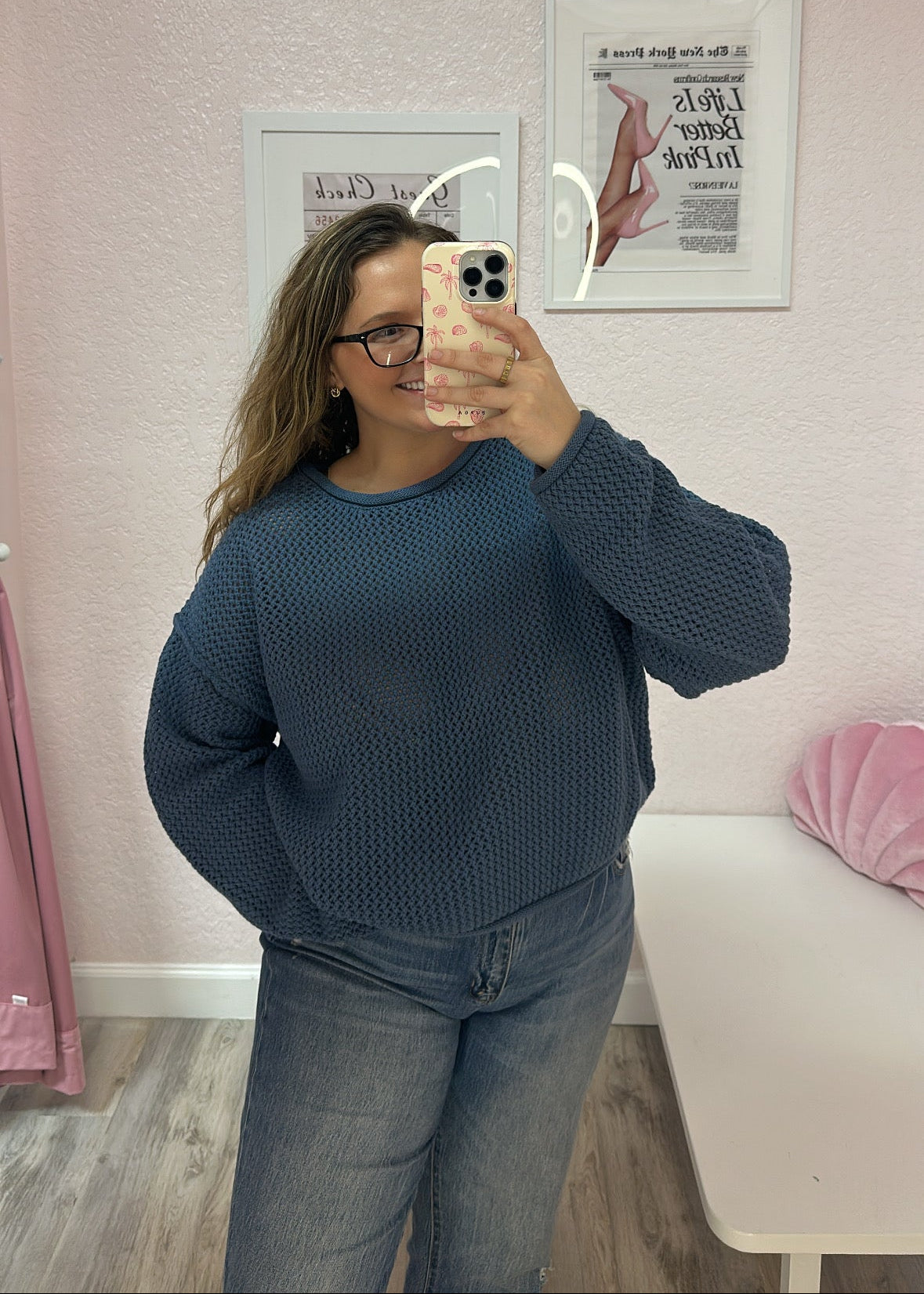 The Cozy Cloud Waffle Knit Sweater