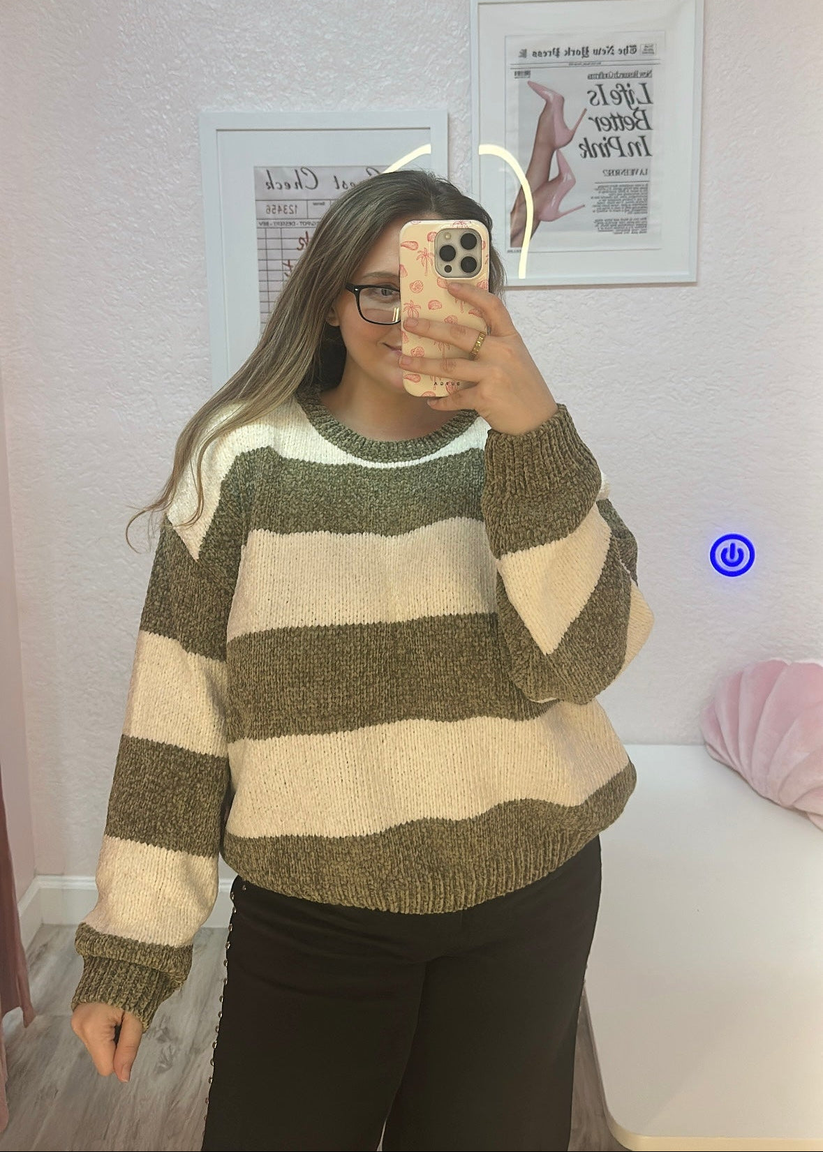 Cozy Stripes Chenille Sweater