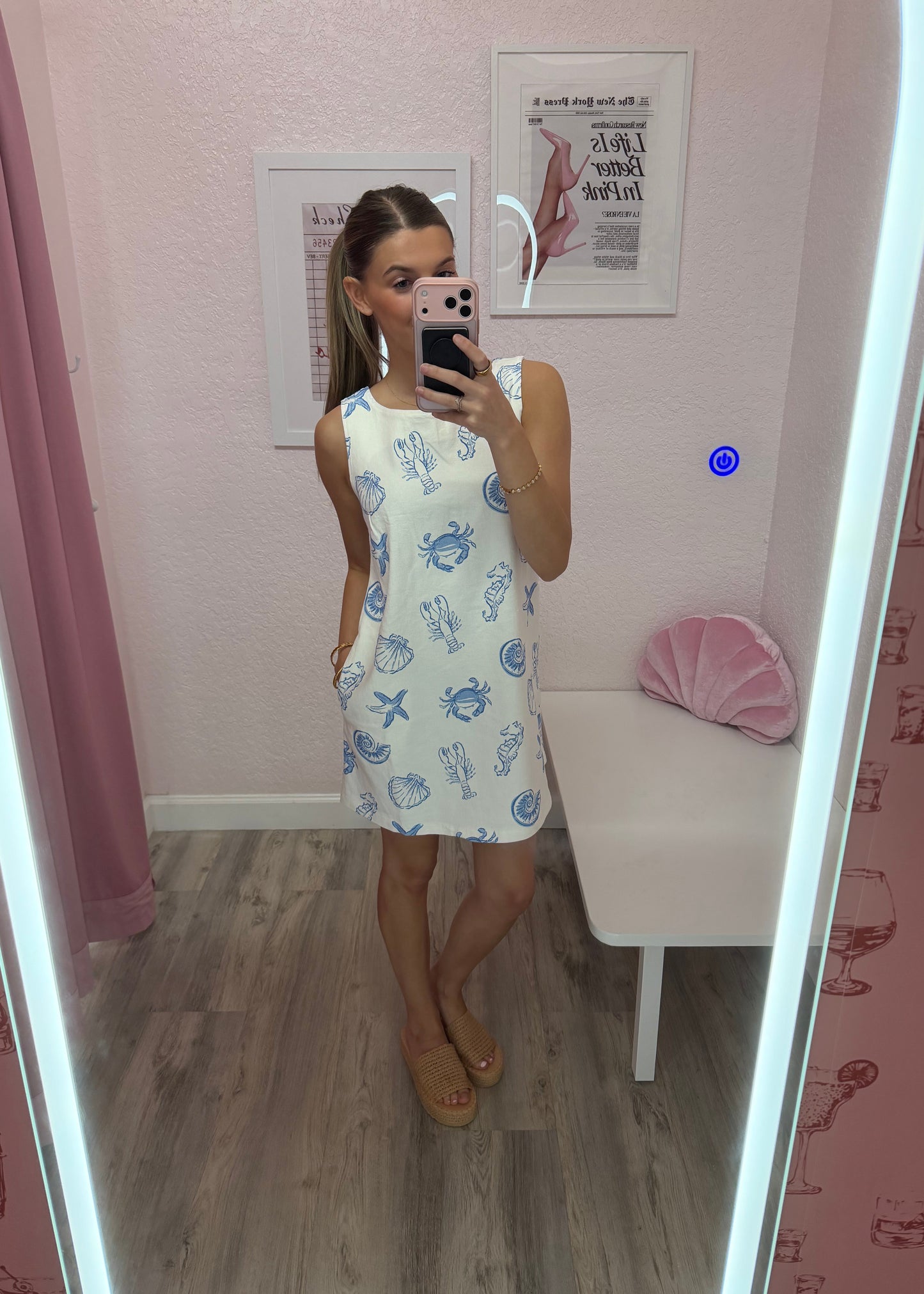 Coastal Catch Shift Dress