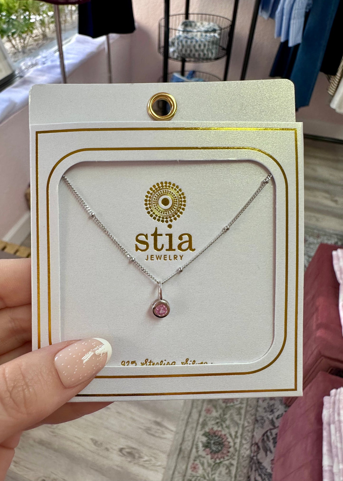 The Celestial Birthstone Pendant Necklace (Silver)
