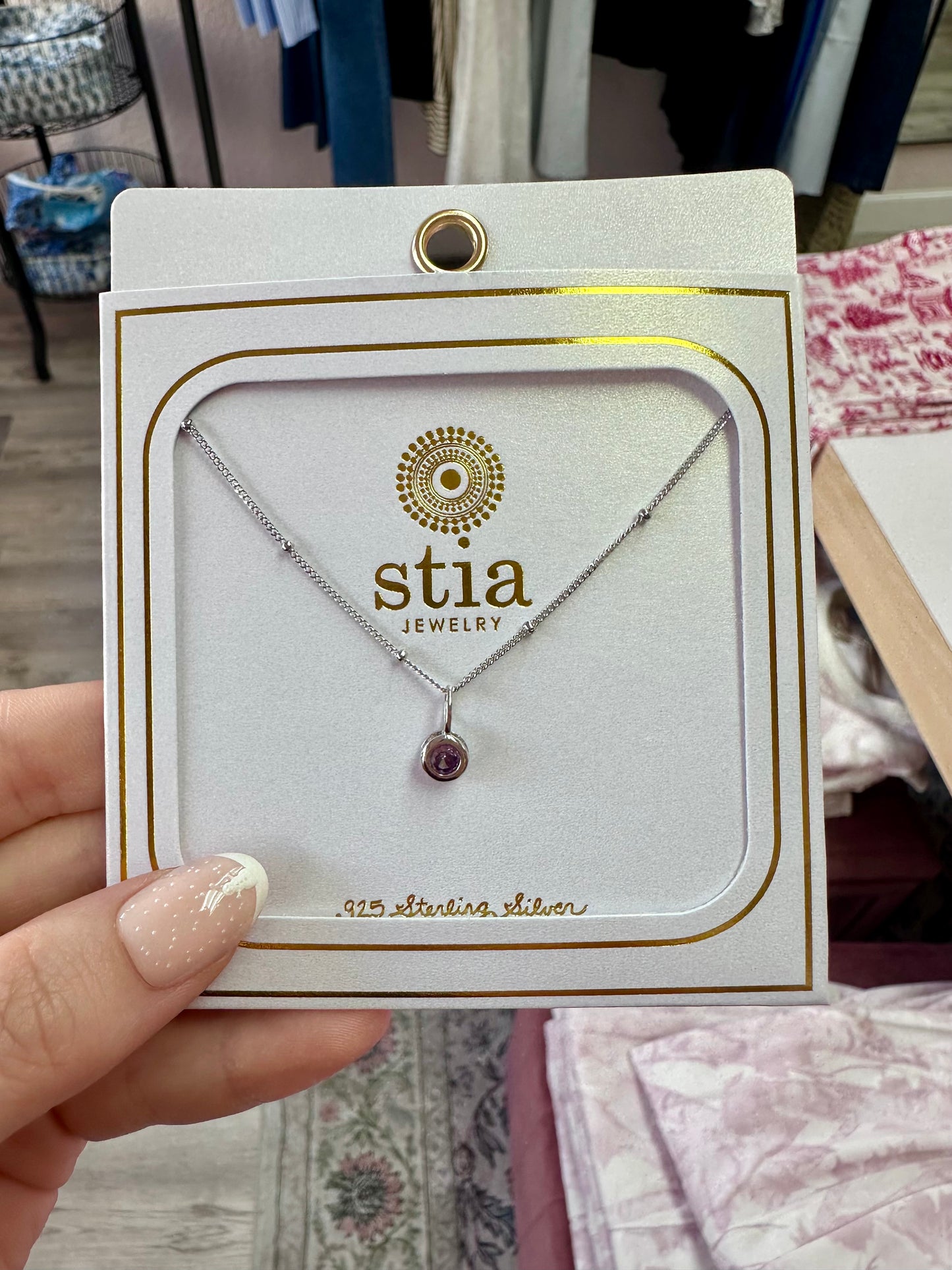 The Celestial Birthstone Pendant Necklace (Silver)