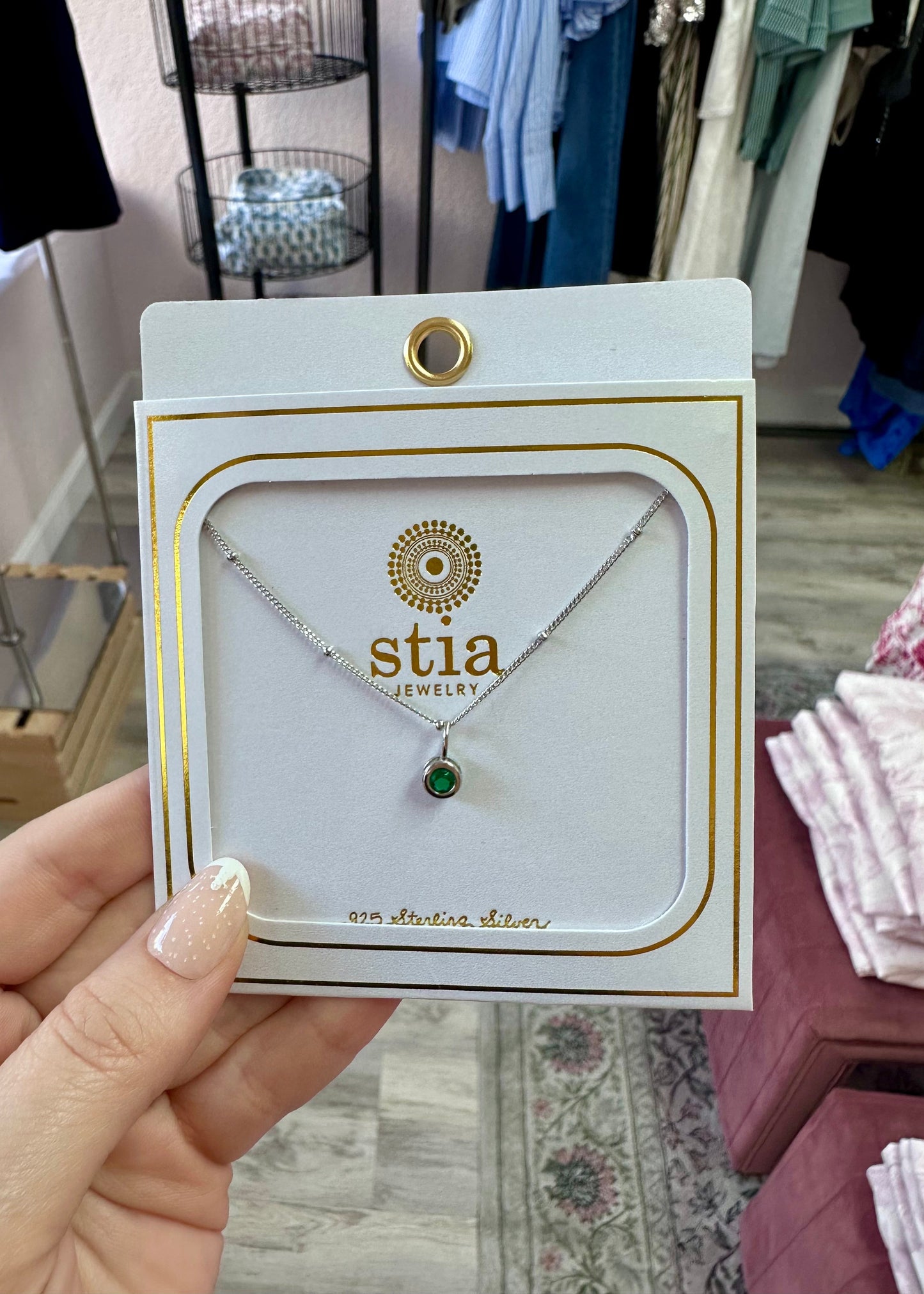 The Celestial Birthstone Pendant Necklace (Silver)