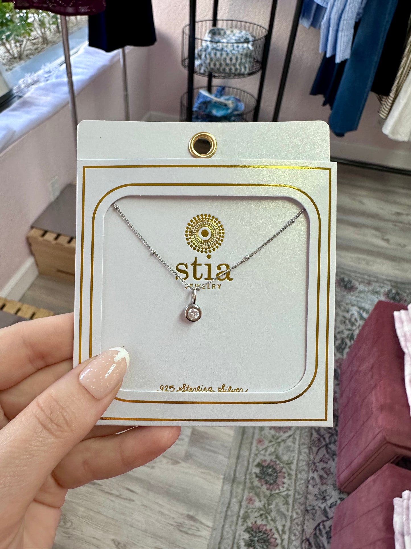 The Celestial Birthstone Pendant Necklace (Silver)