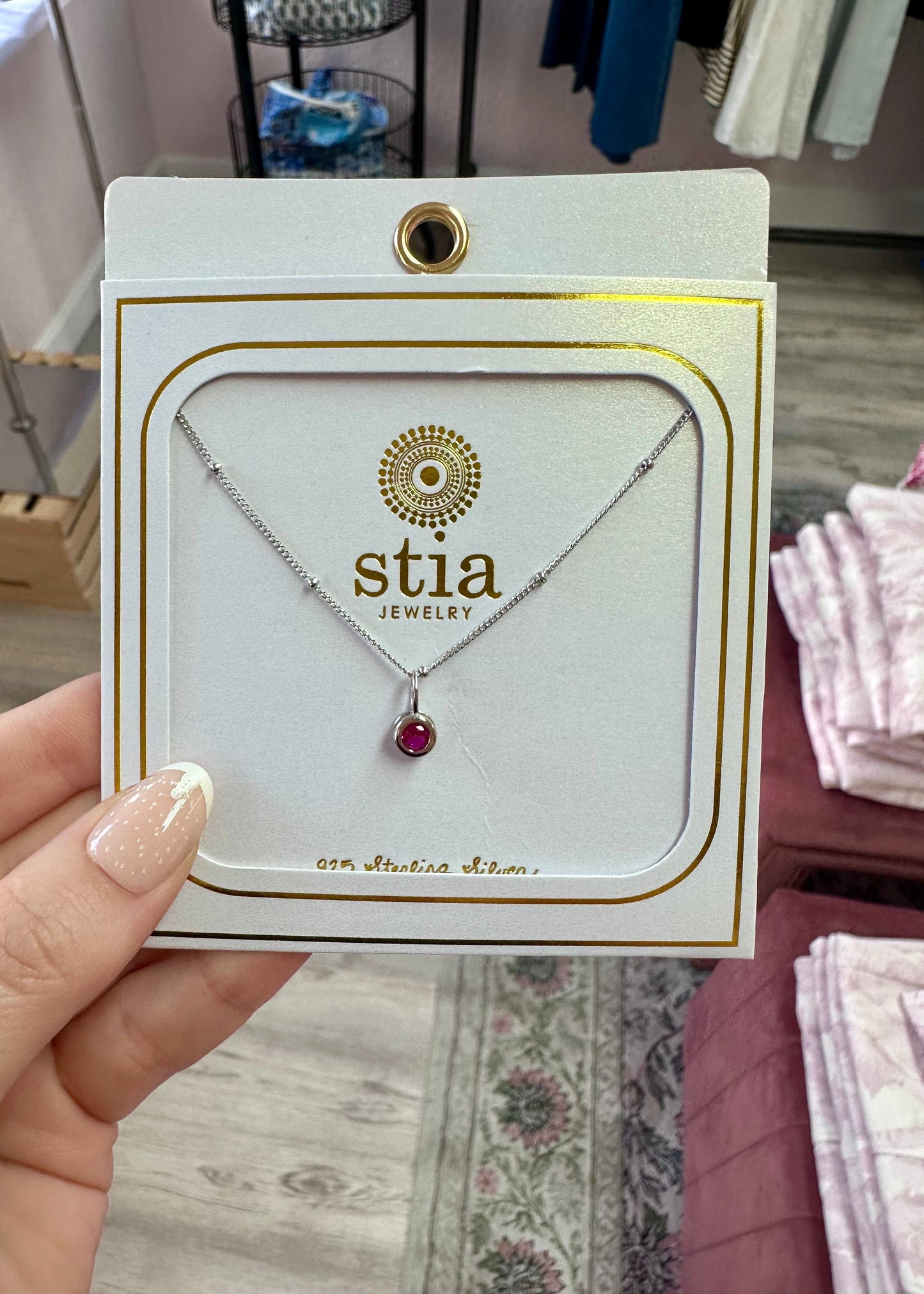 The Celestial Birthstone Pendant Necklace (Silver)