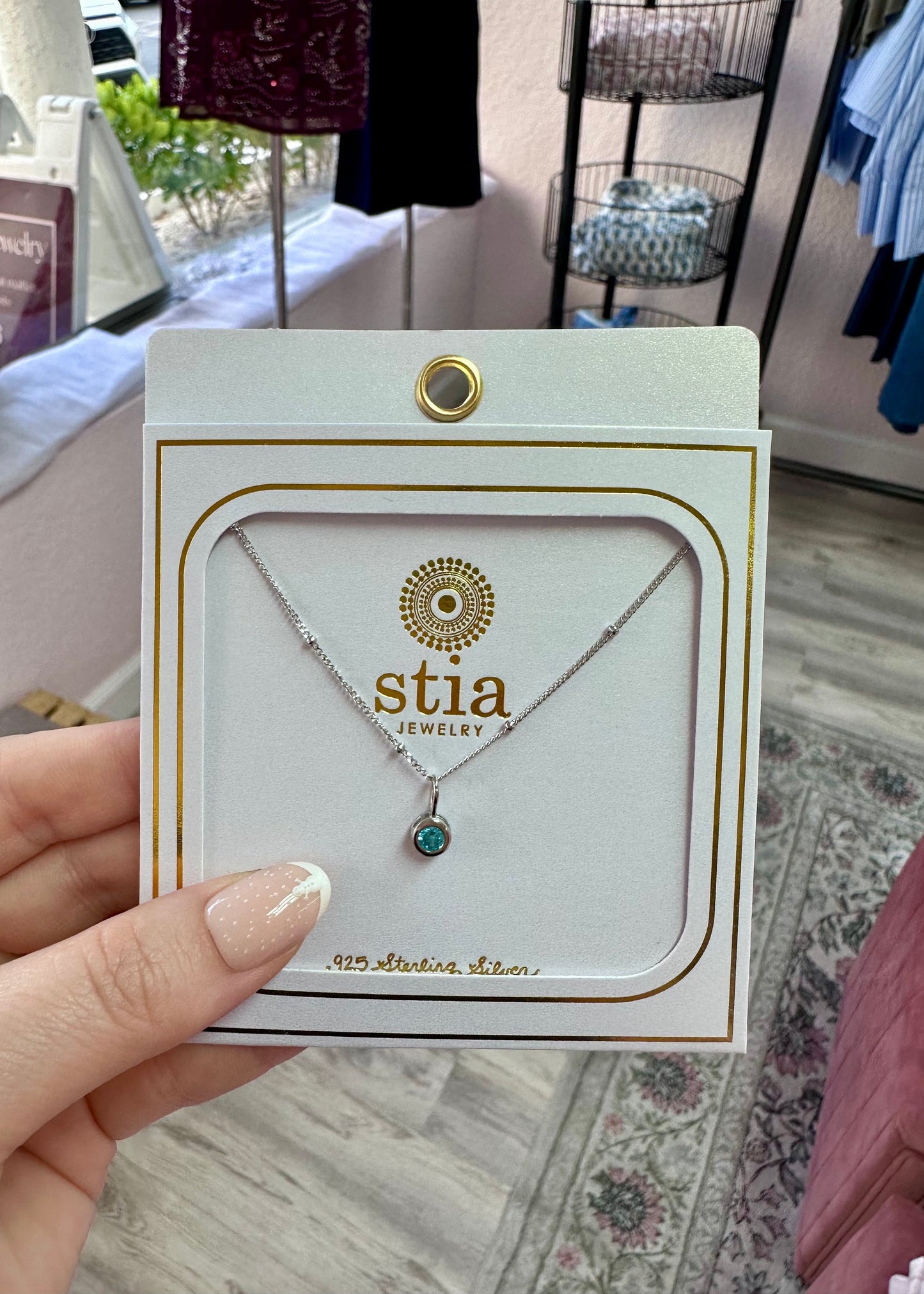 The Celestial Birthstone Pendant Necklace (Silver)
