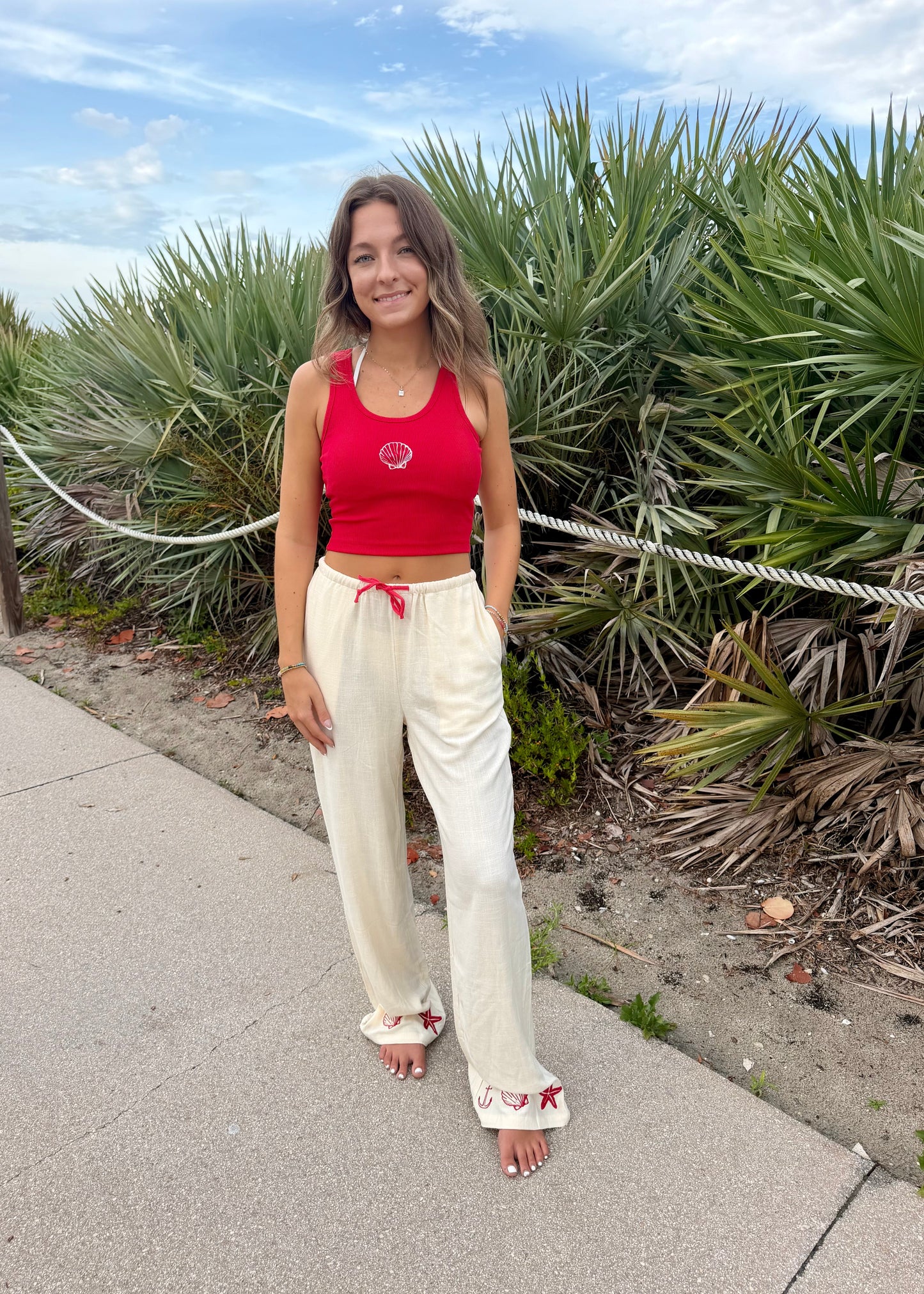 Seaside Stroll Linen Pants