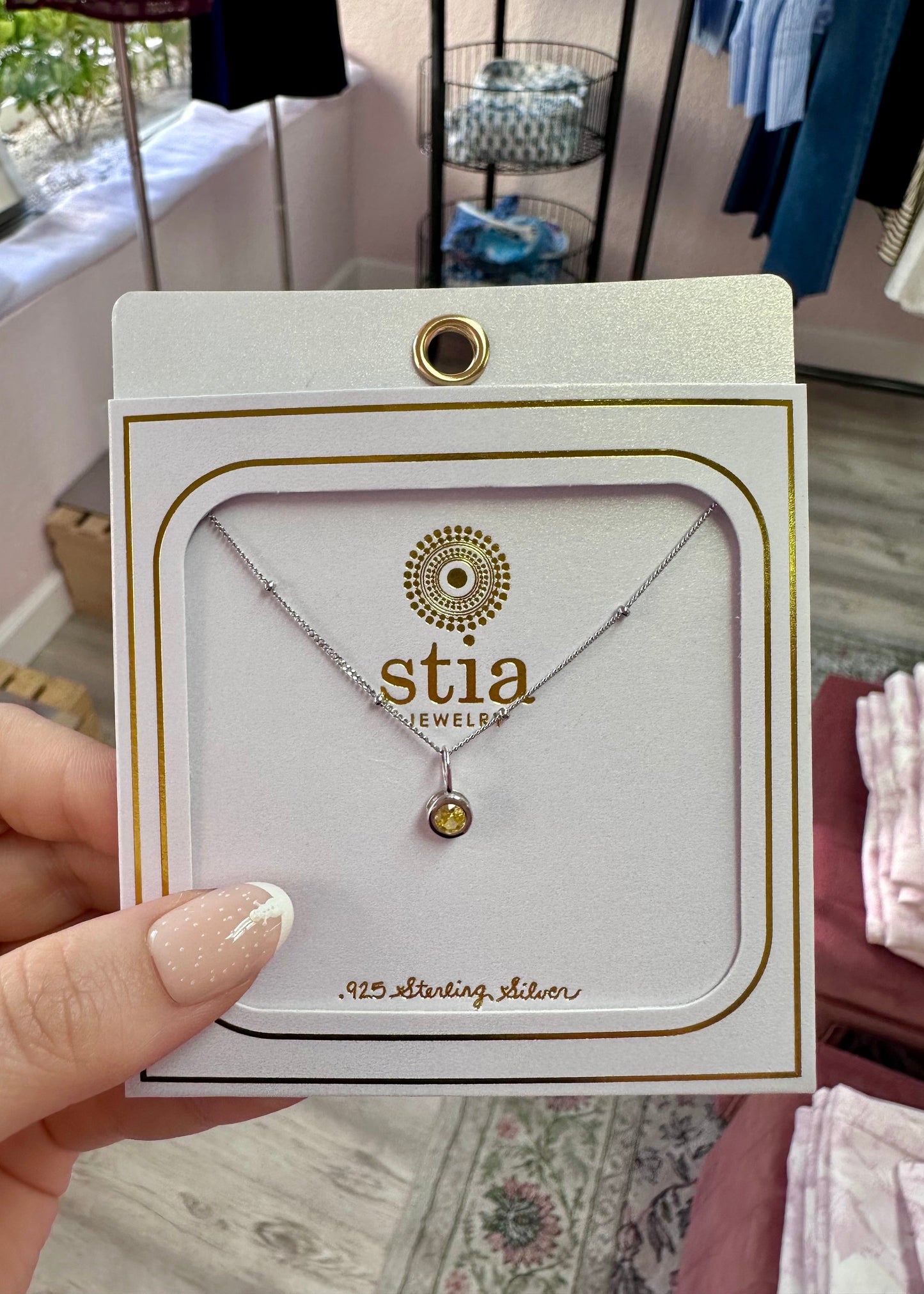 The Celestial Birthstone Pendant Necklace (Silver)