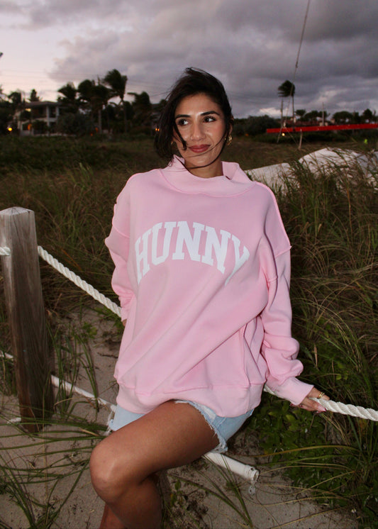 HunnyB Signature Mockneck- Pink
