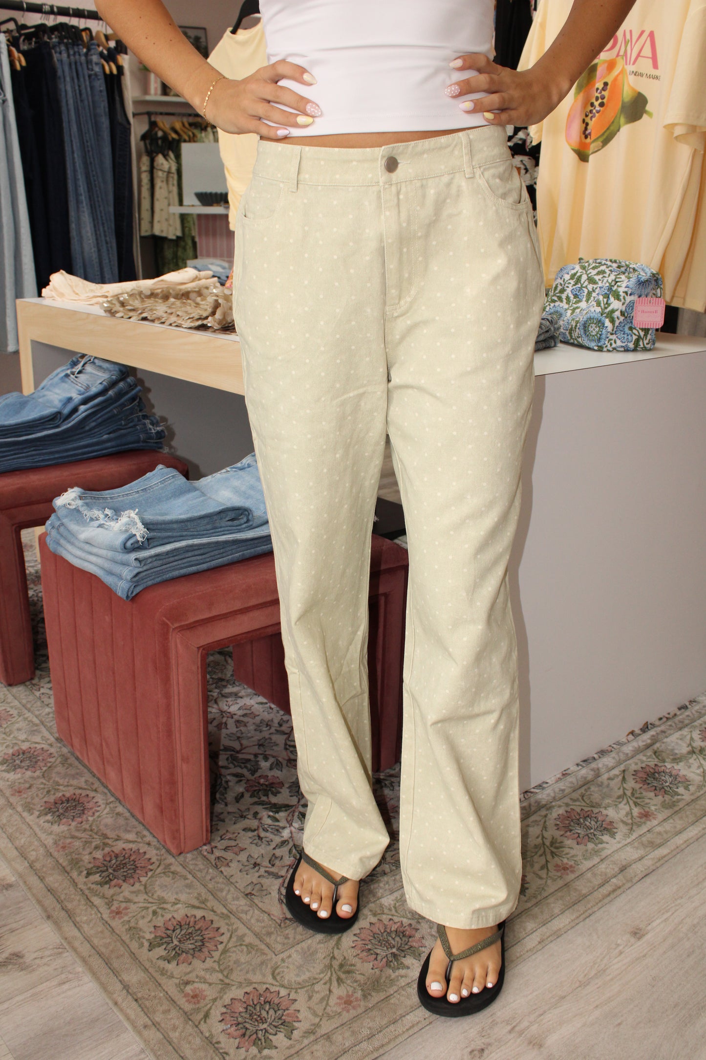 Soft Days Polka Dot Pants