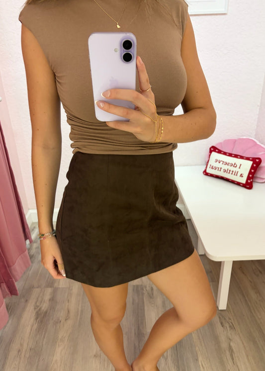 The Soho Suede Mini Skirt