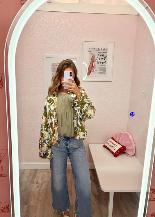 Olive Bloom Jacket