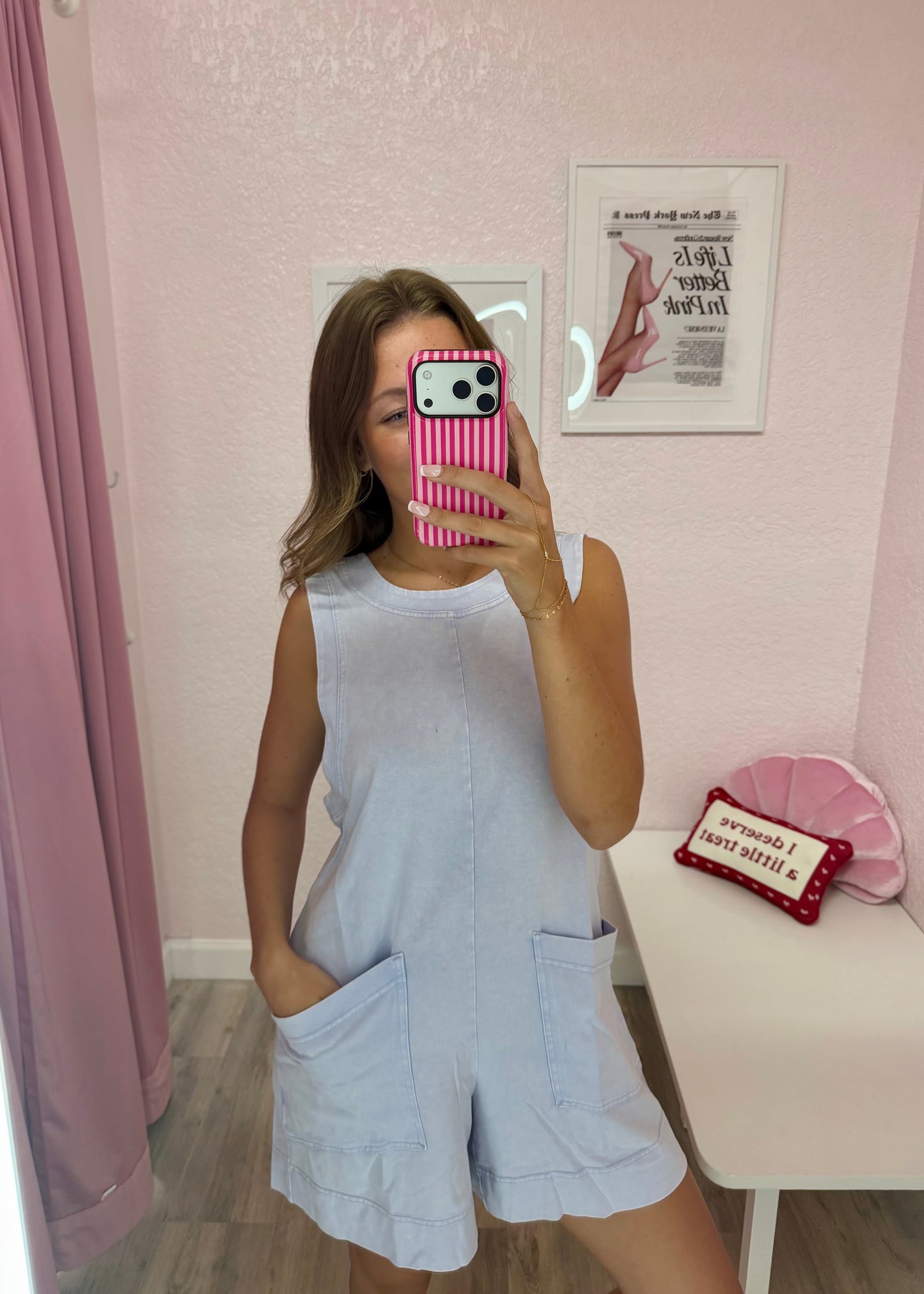Blue Skies Romper (Final Sale)