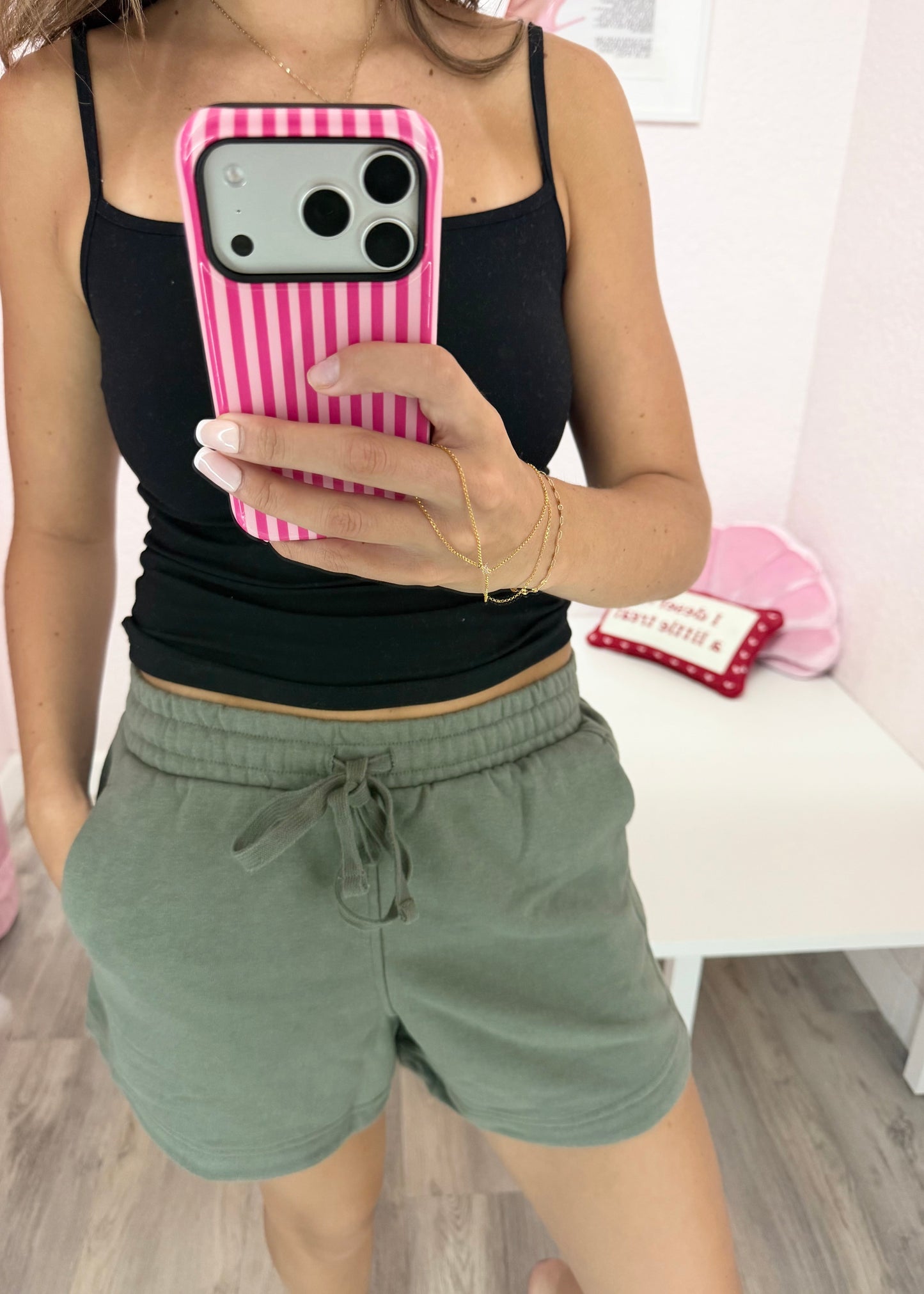 Olive Retreat Shorts (Final Sale)