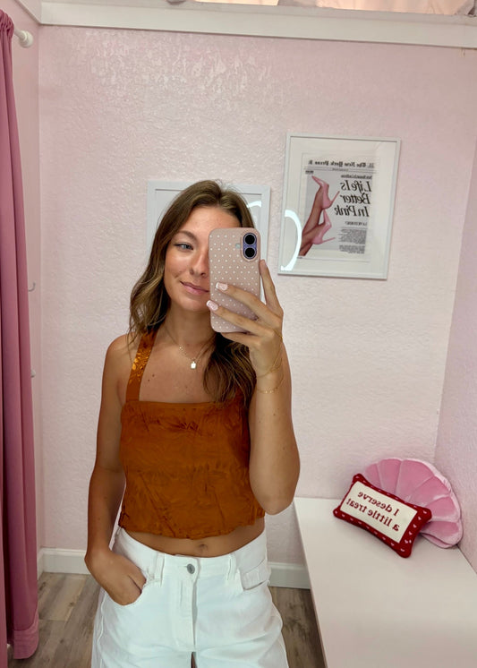 The Saffron Tie Top (Final Sale)