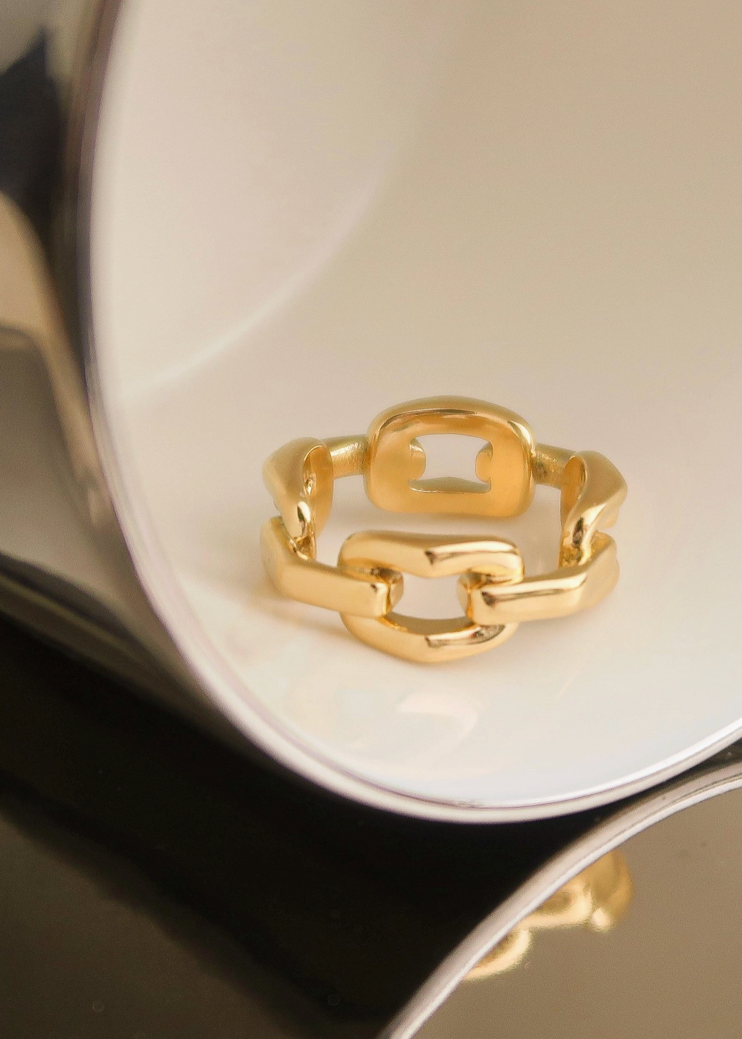 Golden Braid Stacking Ring