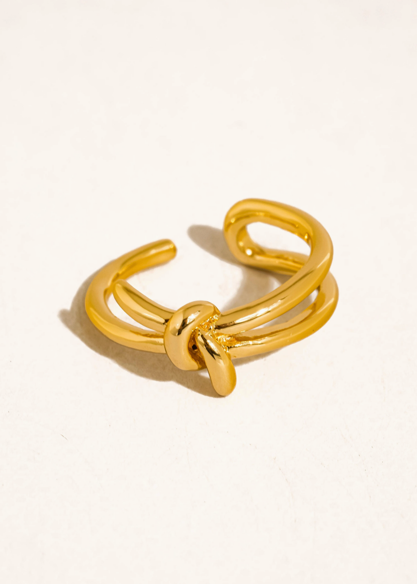 Golden Knot Adjustable Ring