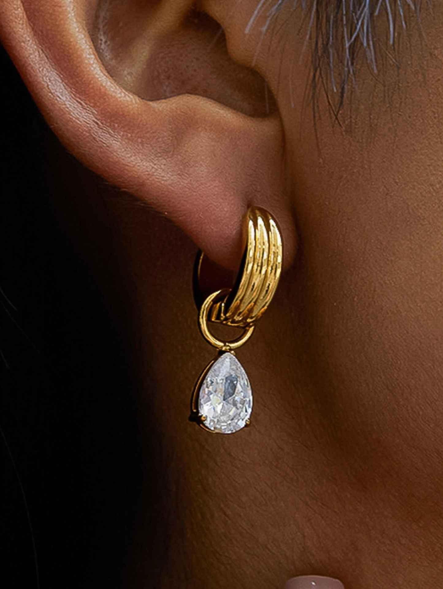 The Lumi Teardrop Earrings