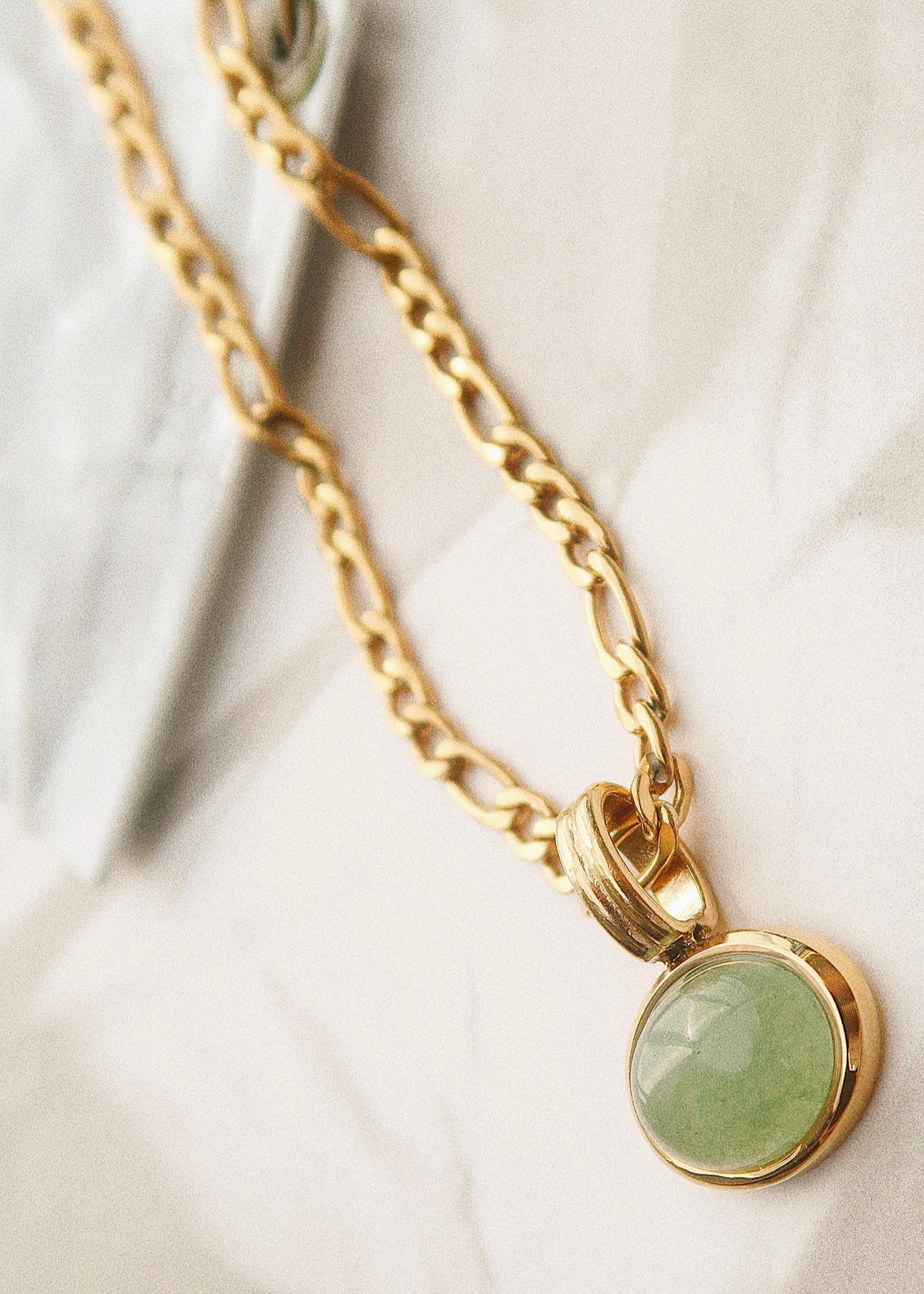 Jade Glow Pendant Necklace