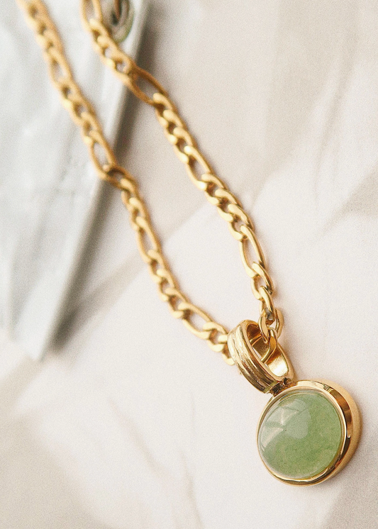 Jade Glow Pendant Necklace
