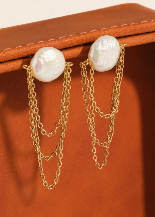 The Capri Pearl Drop Earrings