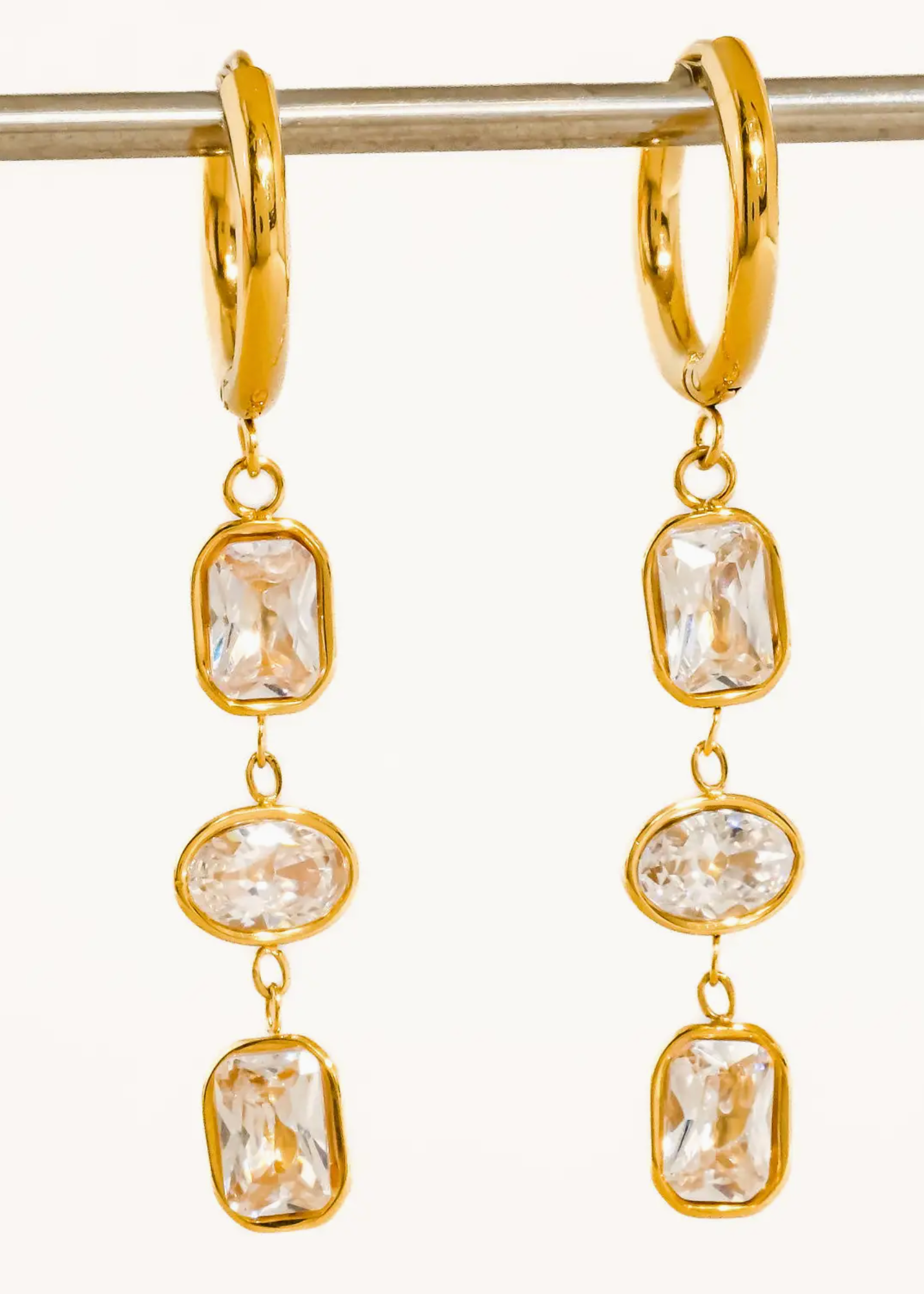 Sunniva Triple Drop Earrings