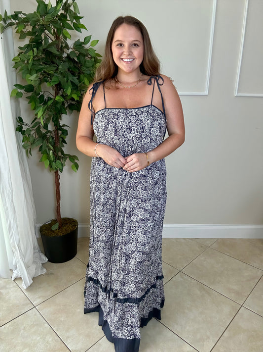 Midnight Floral Maxi Dress
